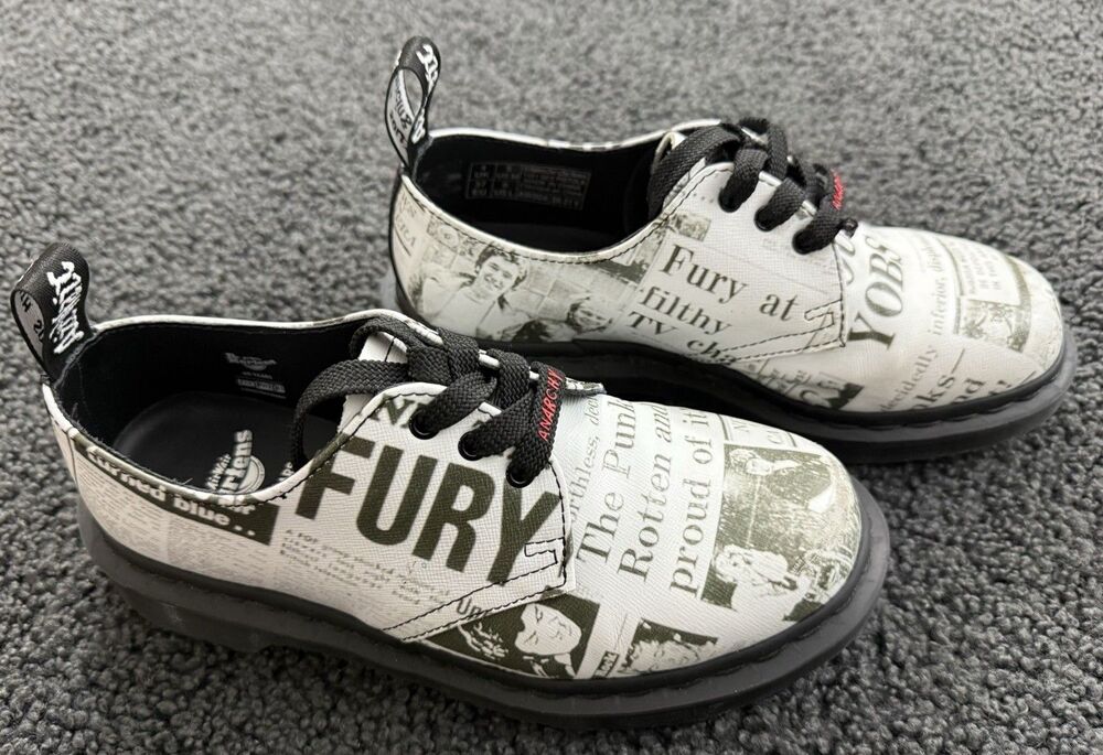DR MARTENS - Sex Pistols 1461 Leather Oxford 3-eye Shoes Women 6 / Men 5.
